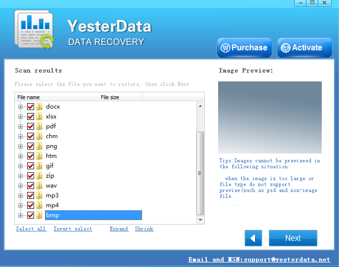 Preview and recover lost data from memory cards